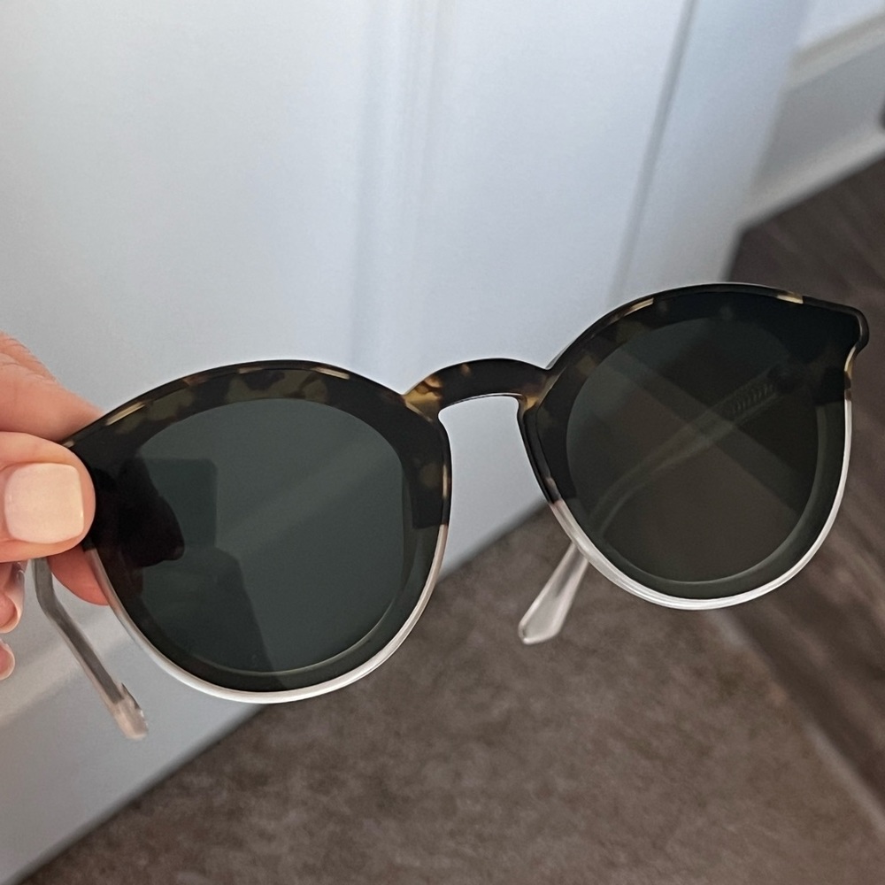 KREWE Sunglasses Collins Nylon in Black/Tortoise - Like NEW